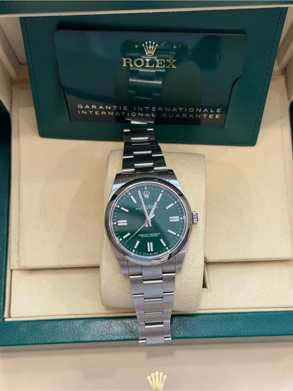 Rolex OP Green Dial 41mm